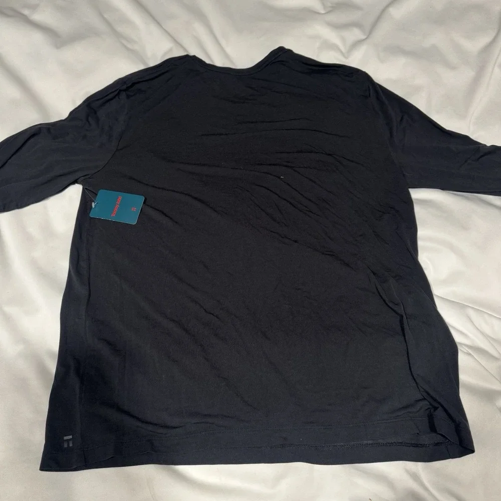 Tommy John Second Skin Pajama Black Long Sleeve Crew Neck Men's Size Large - NWT